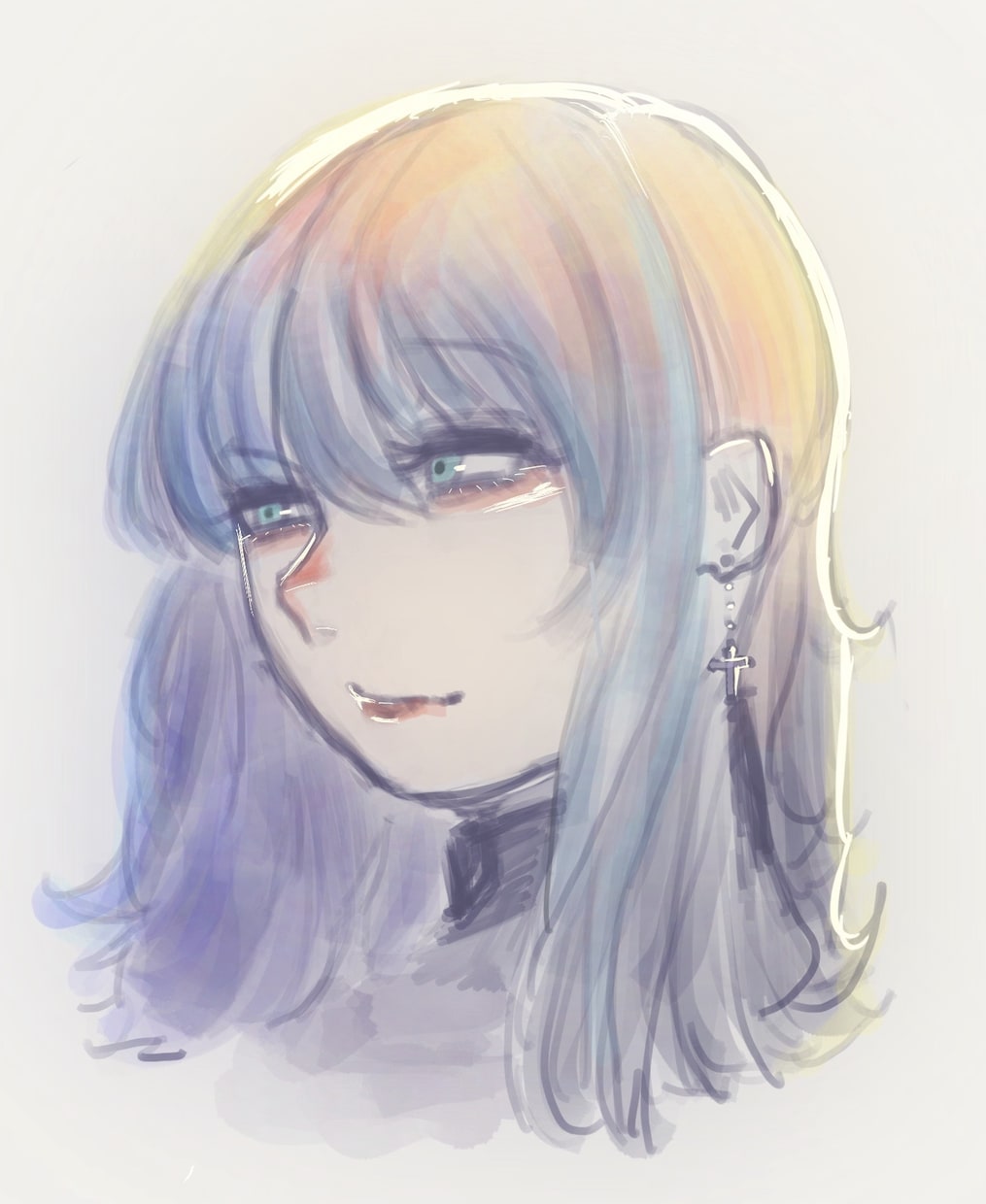 メンヘラや姫カット地雷系アイコンや似顔絵等描きます SNSのアイコン等で見栄えのある絵をお描きします。 イメージ10