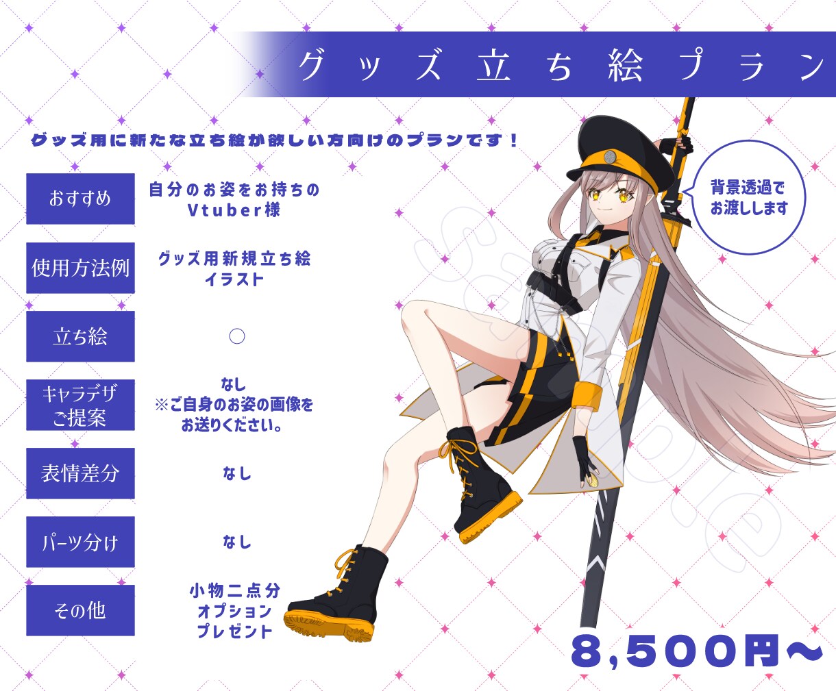 魅力的なIRIAM/TRPGキャラデザイン描きます オリジナルキャラ原案/あなただけのデザイン/VTuber歓迎 イメージ3