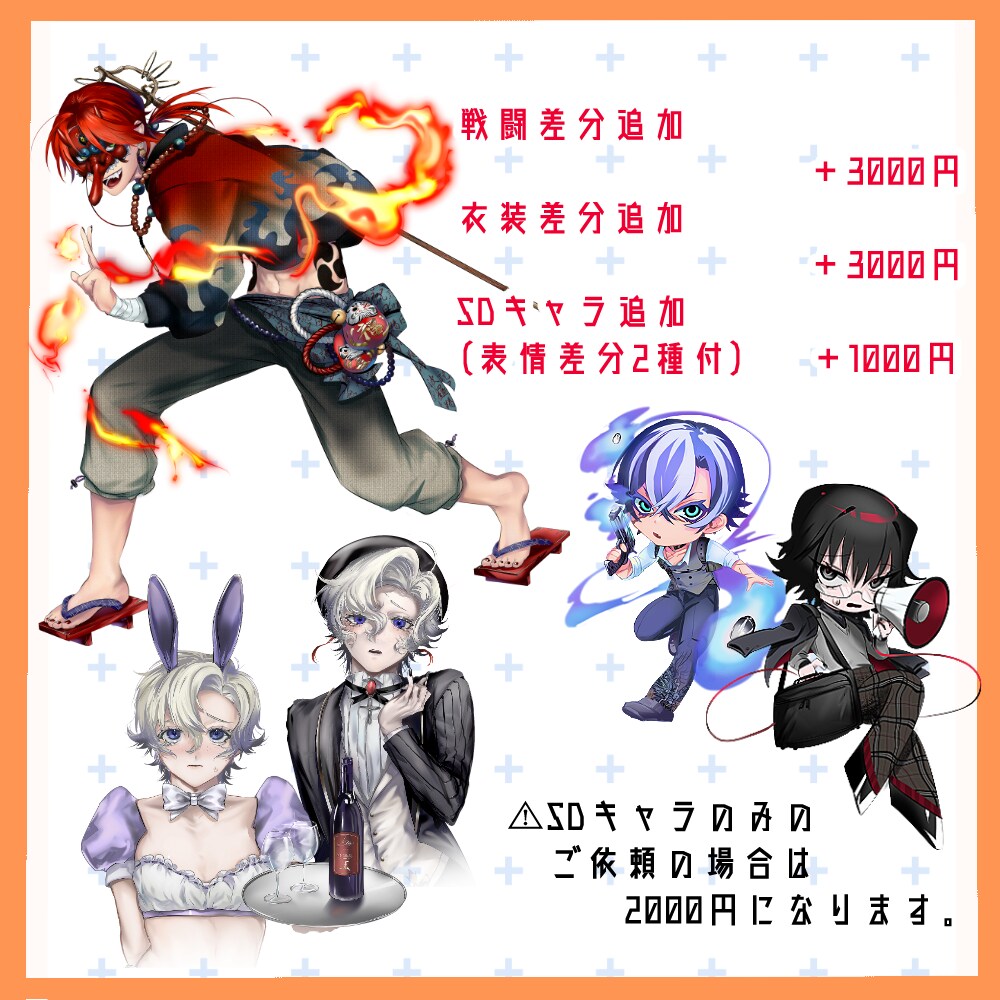 TRPGの立ち絵＆クリーチャーの立ち絵描きます TRPG、CoC、クリーチャー制作‼︎ イメージ3