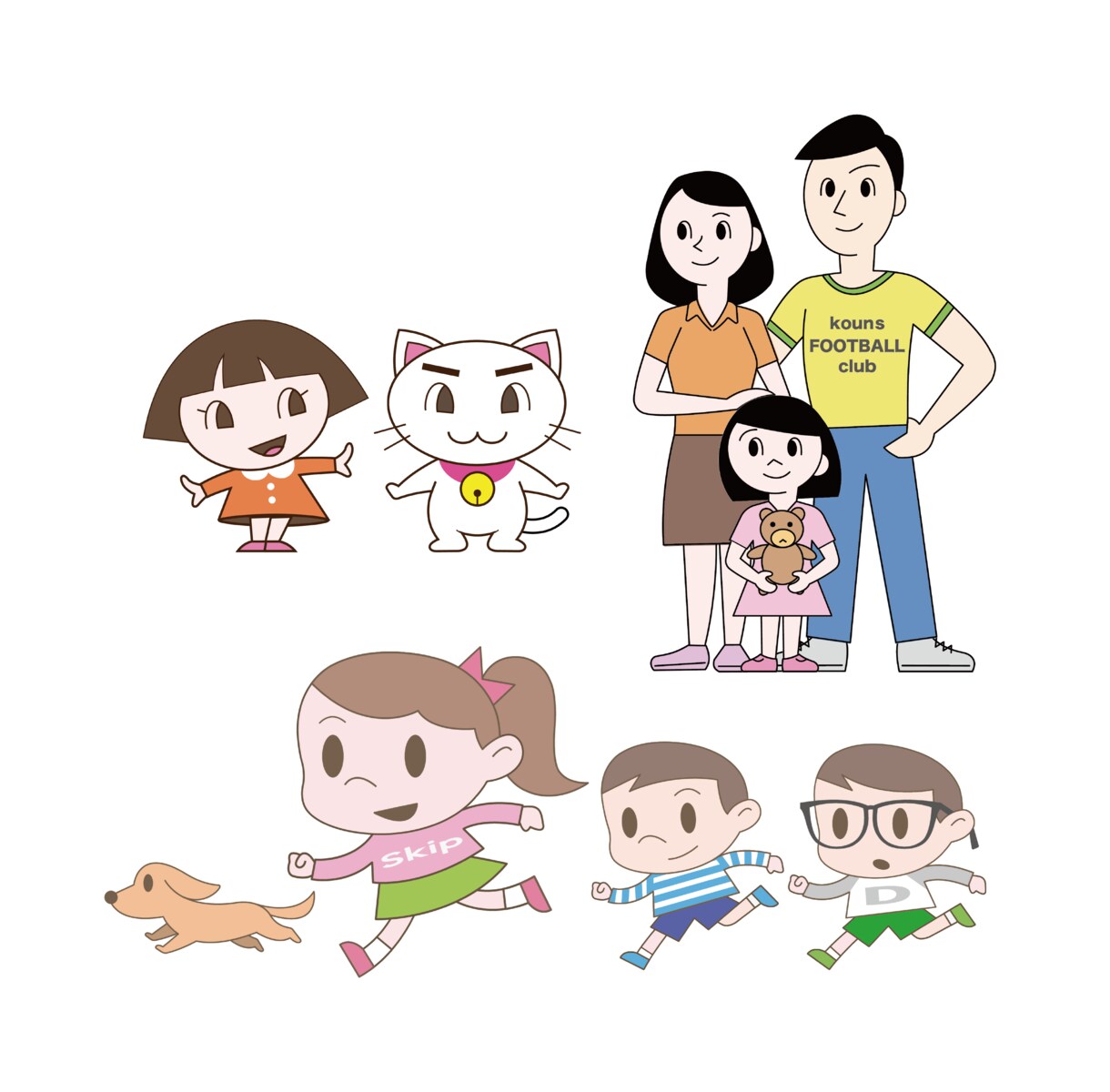 人物や動物などをシンプルかつ多彩なタッチで描きます イラスト中心にバナーなどの制作も可能。まとめてリーズナブルに イメージ4