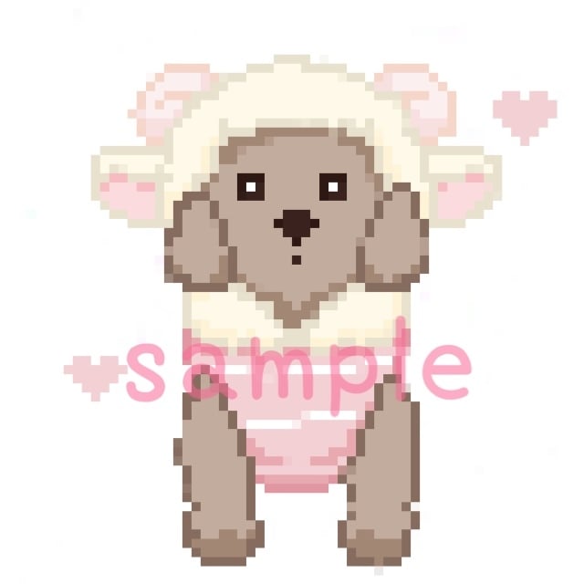 今話題！ペットのドット絵描きます NFTアーティストが大切な家族のドット絵を描きます！ イメージ7