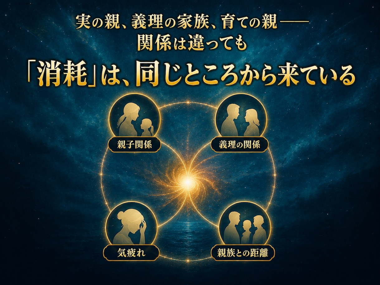 親との関係で消耗してきた方へ、その根を霊視します その我慢、心霧という名前があります イメージ2