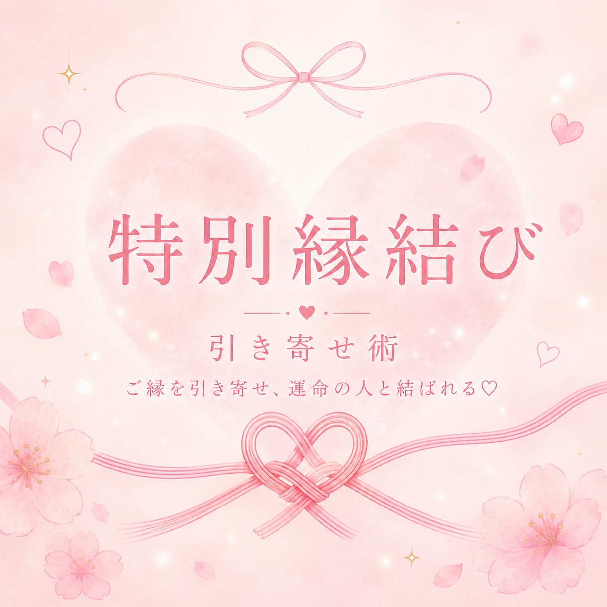 特別縁結び♡お相手とのご縁引き寄せます 恋愛成就♡なかなか進展しないあなたへ イメージ1