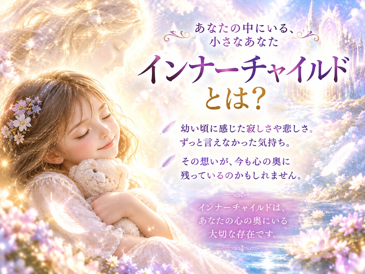 インナーチャイルドと対話し癒します 天使とアカシックの導きで幼い自分を癒す イメージ3