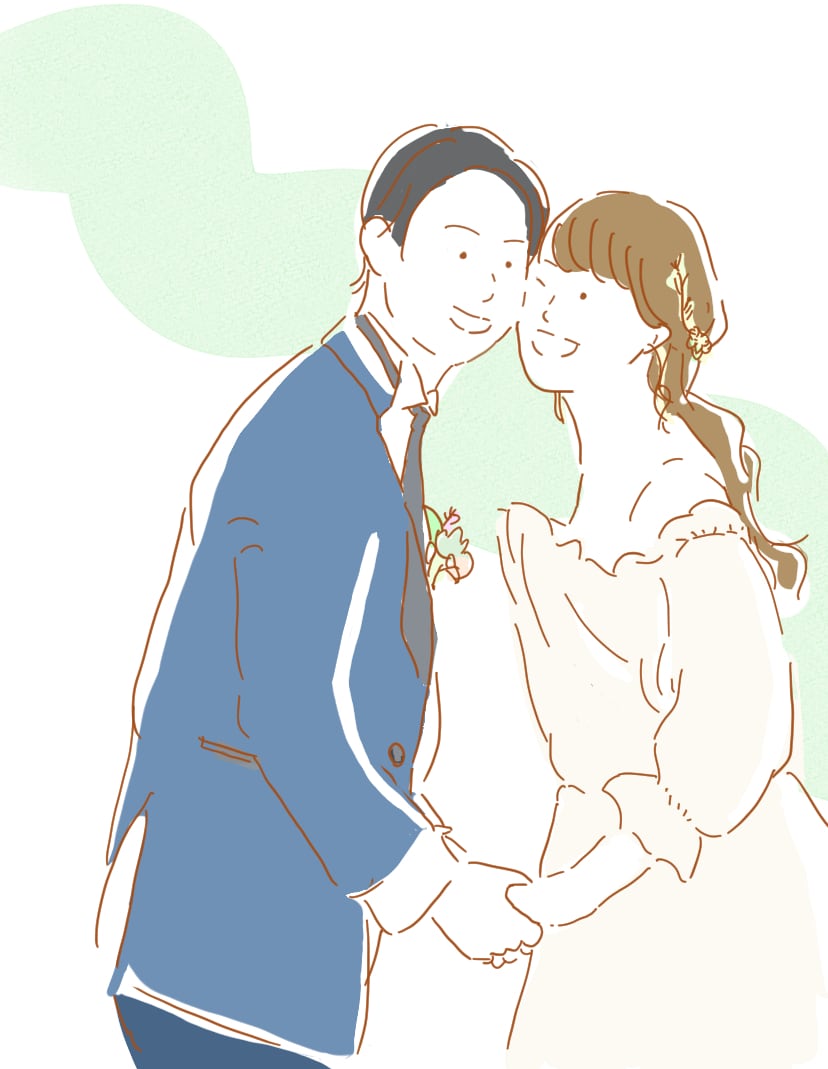 大切な人との時間を、やわらかく形にします やさしいタッチで描くトレースイラスト イメージ4