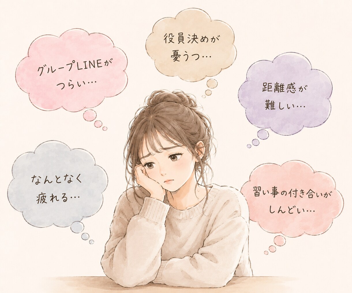 ママ友には話せない話、気軽に聞きます ママ友/育児/役員/モヤモヤ/グループLINE イメージ2