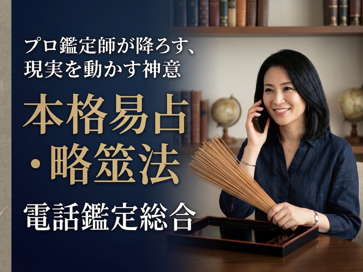 易占の的中奥義。迷いに即答し、悩みを解決に導きます 引き延ばしなし。易占の的中奥義が、悩みの出口と答えを即提示。 イメージ1