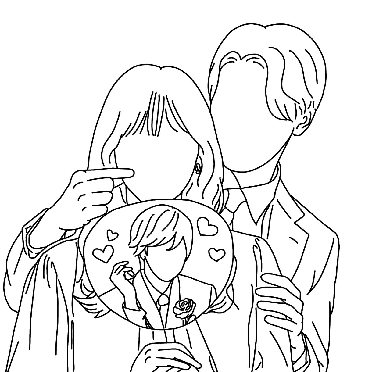 線画描きます 結婚式のウェルカムボードにおすすめ イメージ5