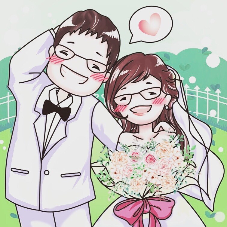 結婚向けに描いてます ふわふわなイラストが得意なので幸せ感を表現できます イメージ1