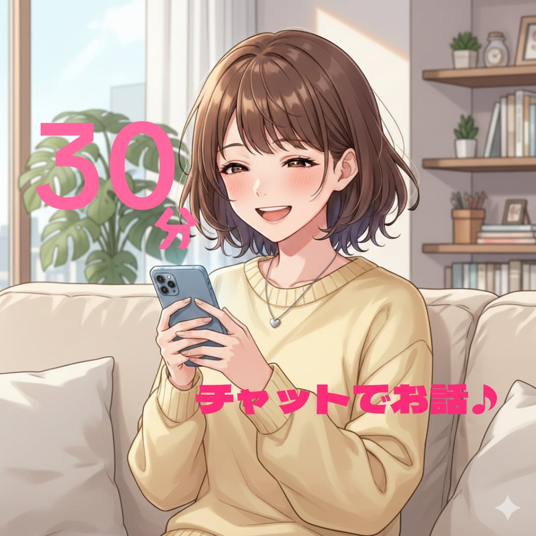チャットで30分！お話なんでもお聞きします 電話で話せないけど聞いてほしい！チャット感覚でお話しましょ♪ イメージ1