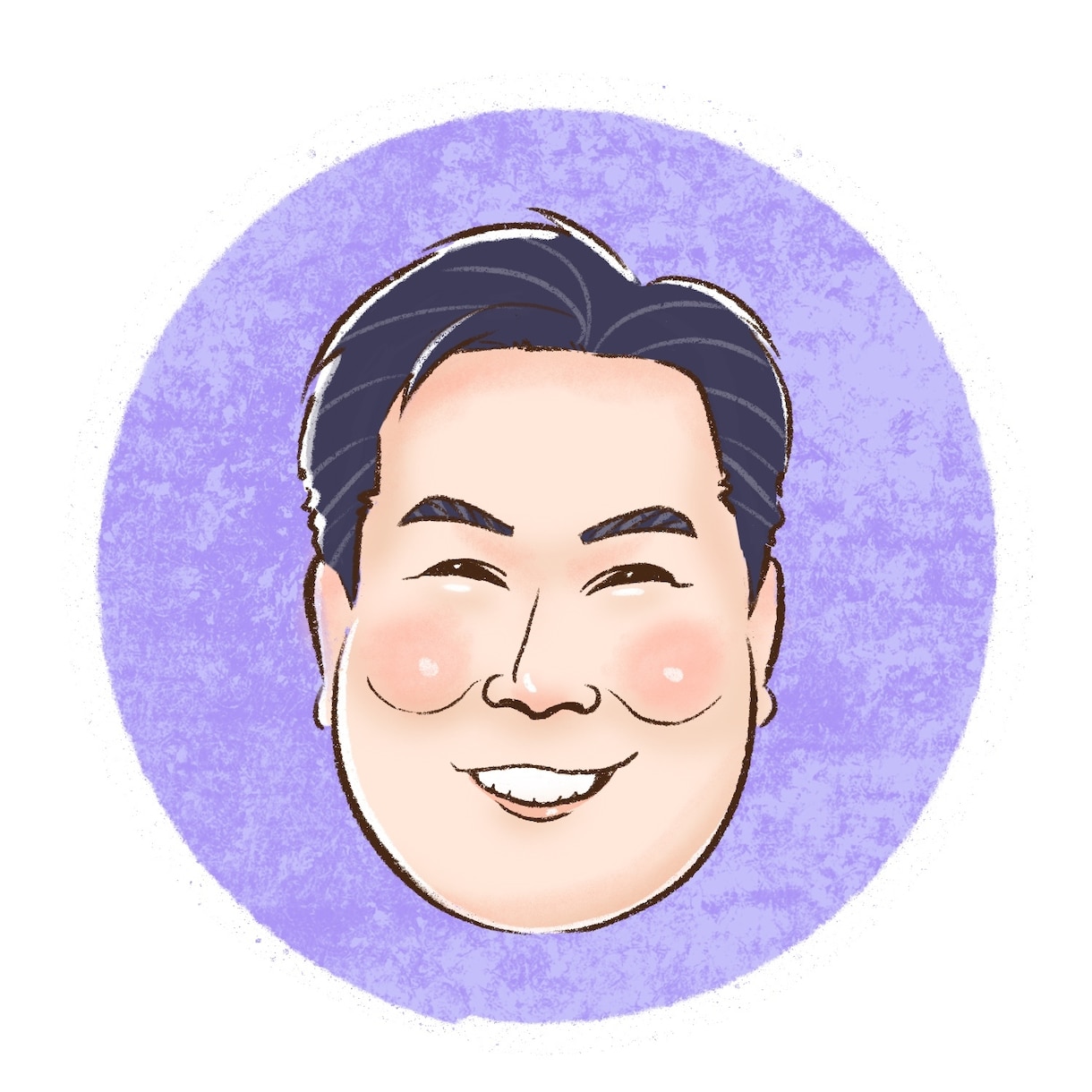 アイコン用似顔絵、お顔だけを可愛くお描きします プロ似顔絵師が描くアイコン用キャラクタータッチの可愛い似顔絵 イメージ7