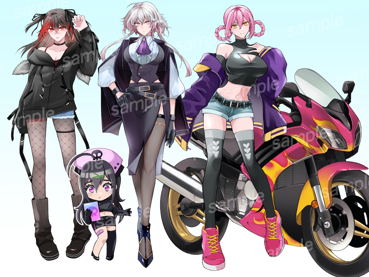 TRPG/配信用キャラクター立ち絵描きます 男性・女性キャラともに魅力的なキャラクターを丁寧に仕上げます イメージ6