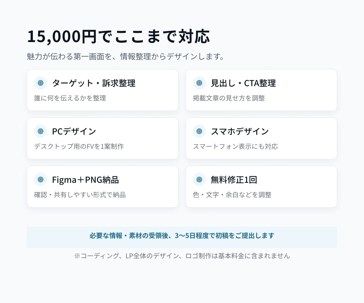 LPのファーストビューをFigmaで制作します 構成整理からPC・スマホデザインまで対応 イメージ2