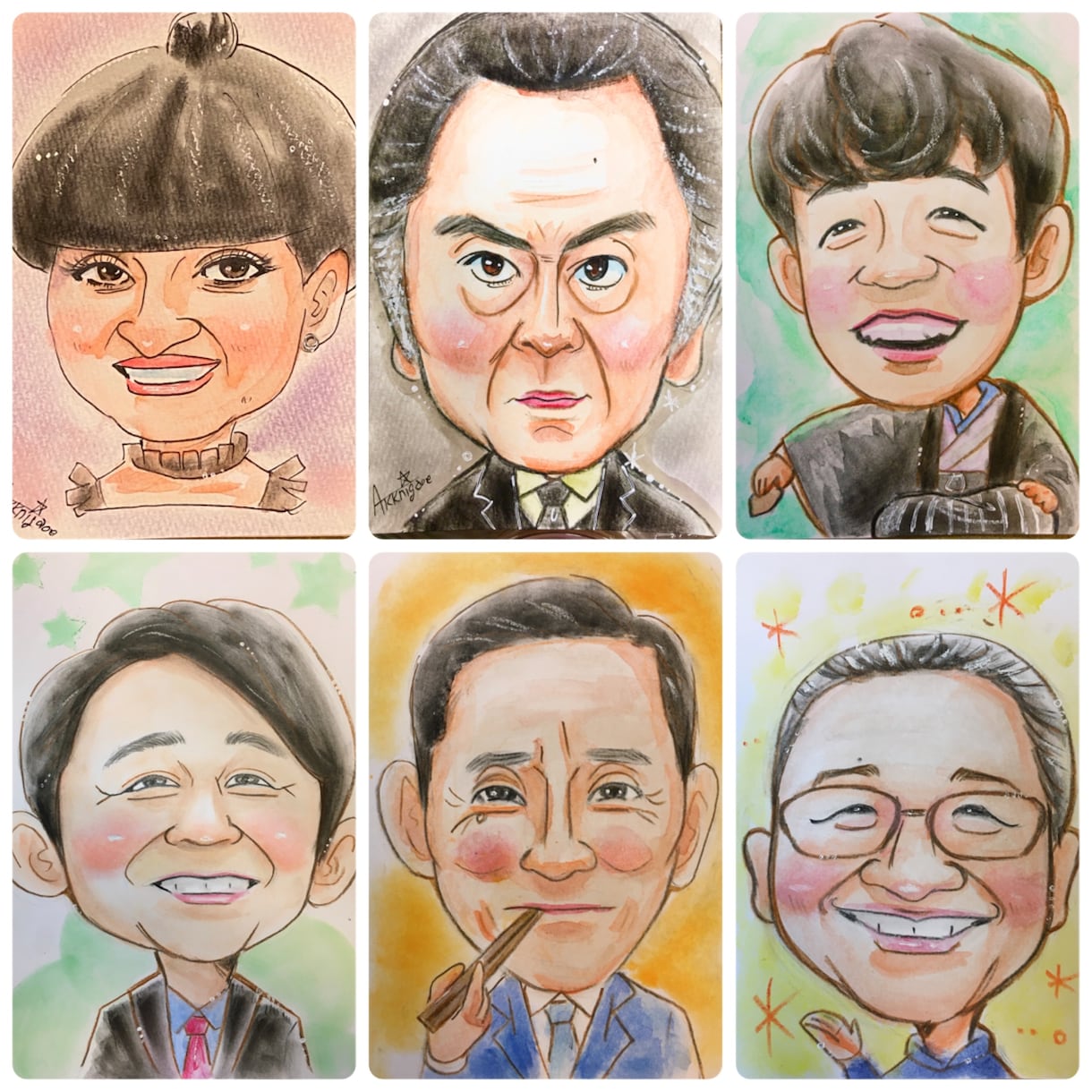 ここだけ商品‼️あたたか〜い☆手描き似顔絵描きます ★ふんわりシンプル(イベント席描き風) イメージ7
