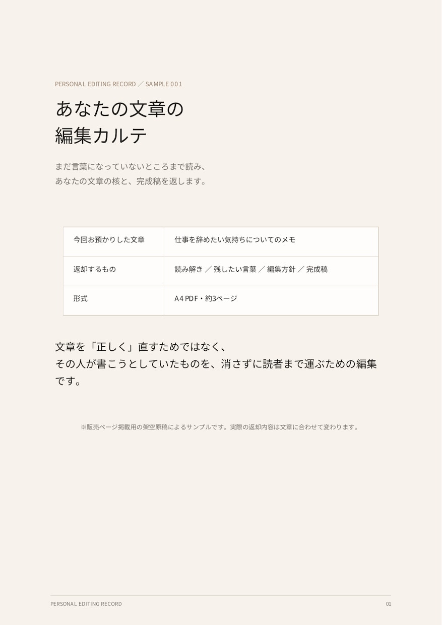 文章を添削し、書きたかったことを読み解きます 添削だけでなく、本当に書きたかったことまで読み解きます イメージ2