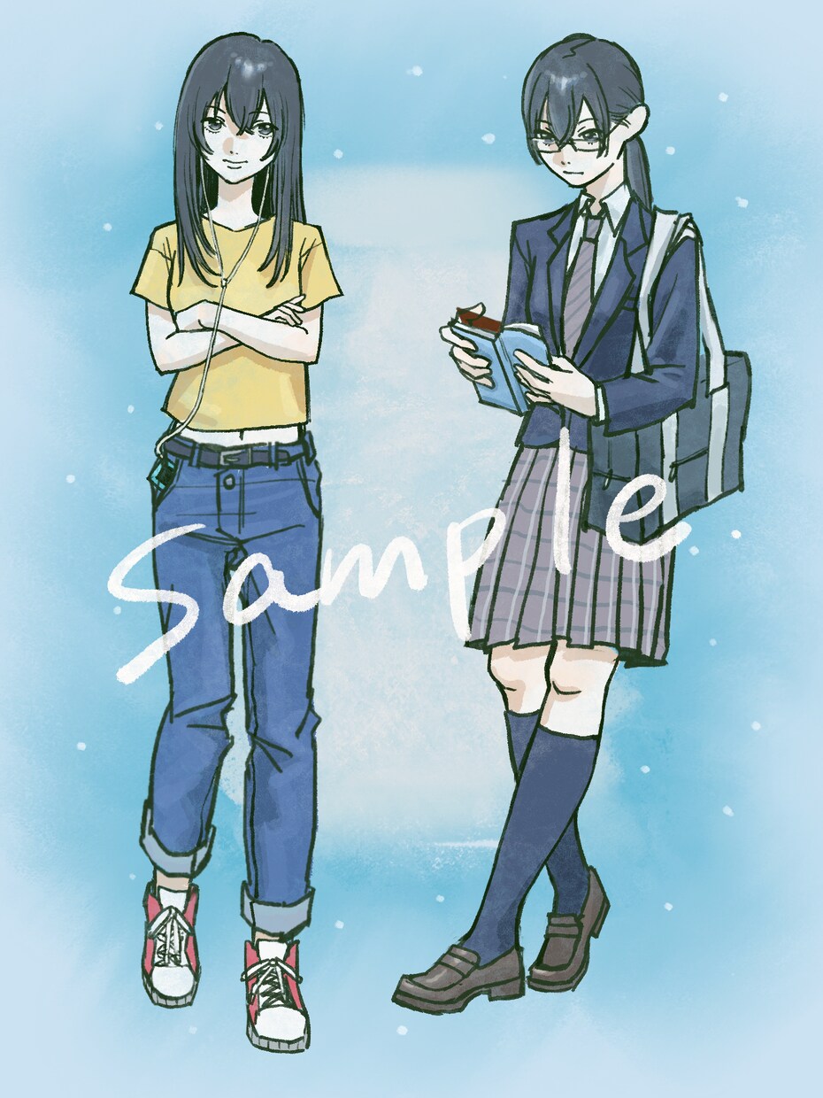 手描きタッチで雰囲気のあるイラストを制作します アイコンや立ち絵、グッズなどにいかがでしょうか イメージ5