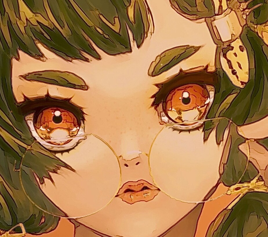 瞳が印象的なイラスト描きます キラキラ、ギラギラ、ツヤツヤ、しっとり。是非アイコンに。 イメージ2