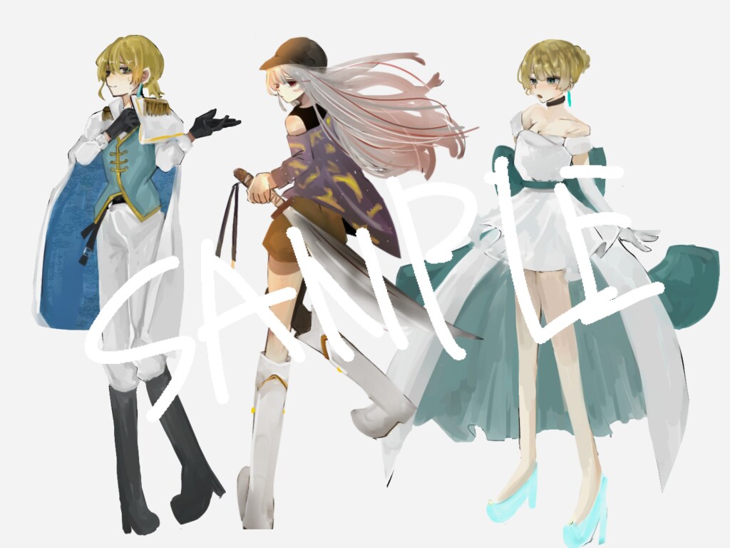 TRPGの立ち絵描きます 全身orバストアップのキャラクターイラスト イメージ1