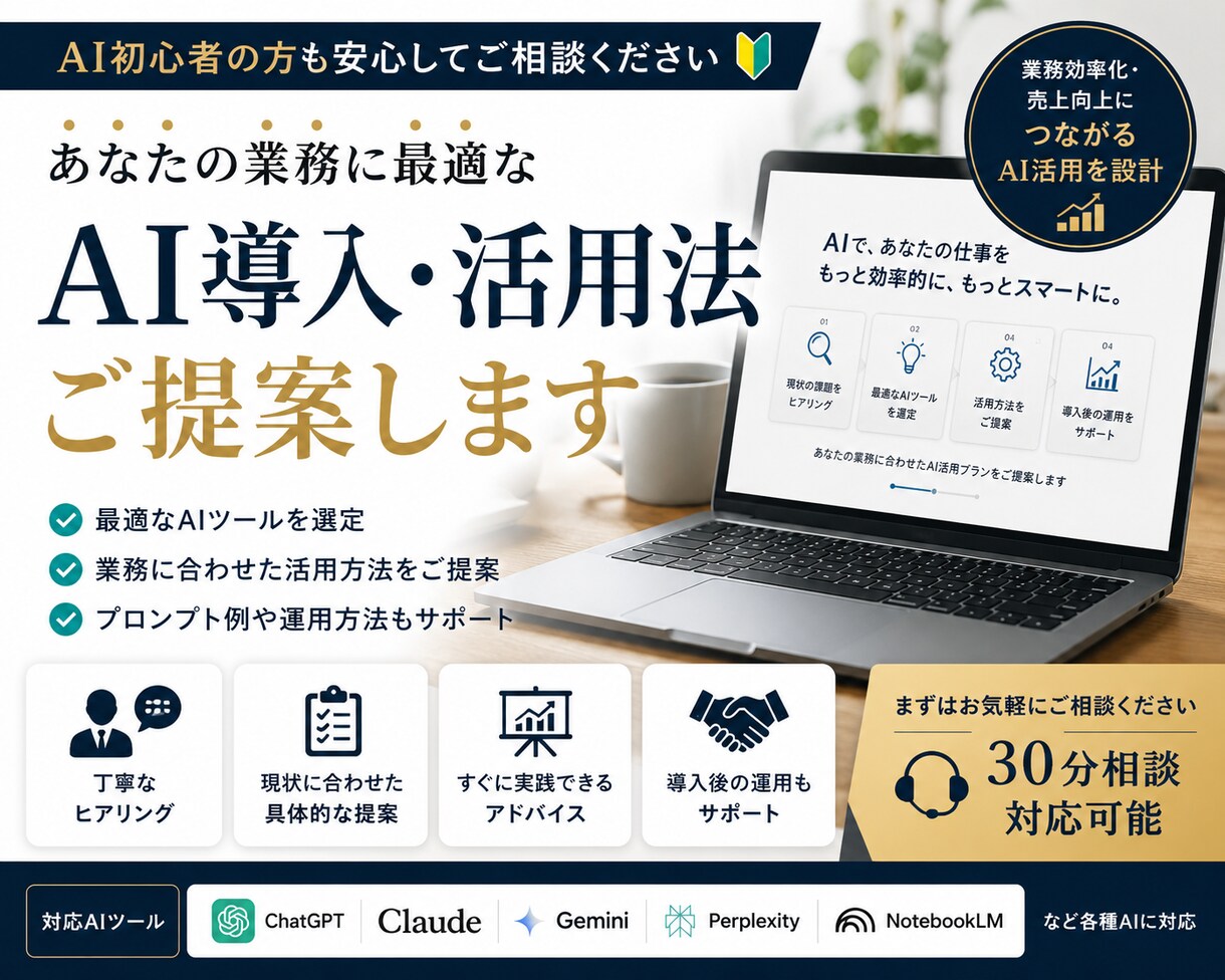 AI解説｜あなたに最適なAI活用法をご提案しまます AI初心者でも分かりやすくサポートします イメージ1