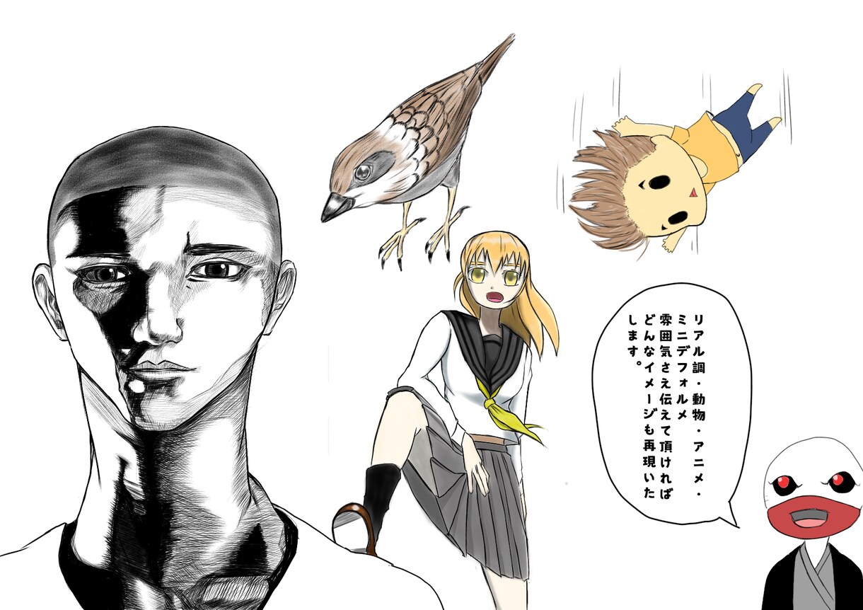 漫画・イラスト制作承っております ご希望の絵柄、作風、先のタッチにお答え致します！ イメージ3