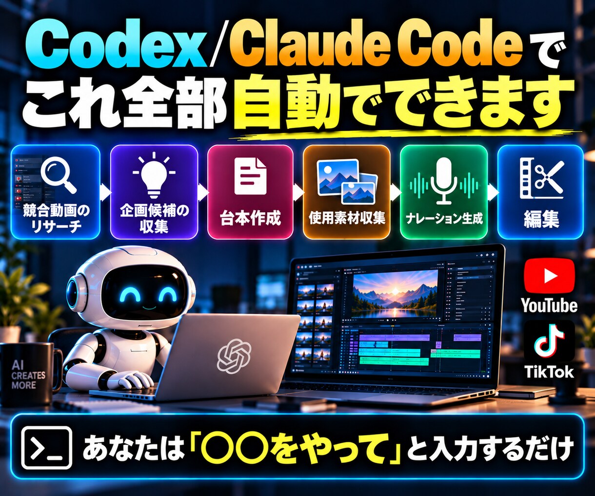 AI自動制作でチャンネル立ち上げを支援します 成功事例の共有から、AIでのショート動画制作自動化の方法まで イメージ2