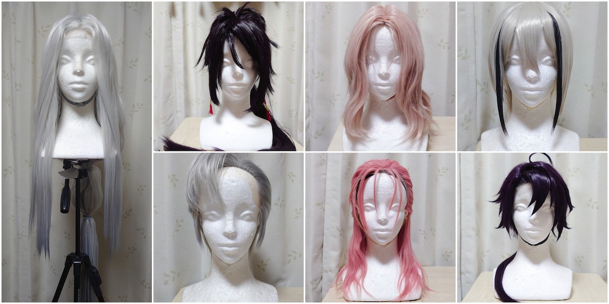 ウィッグオーダー承ります ヘアアイロンと一般的なヘアワックスでの製作【４月納期受付中】 イメージ3