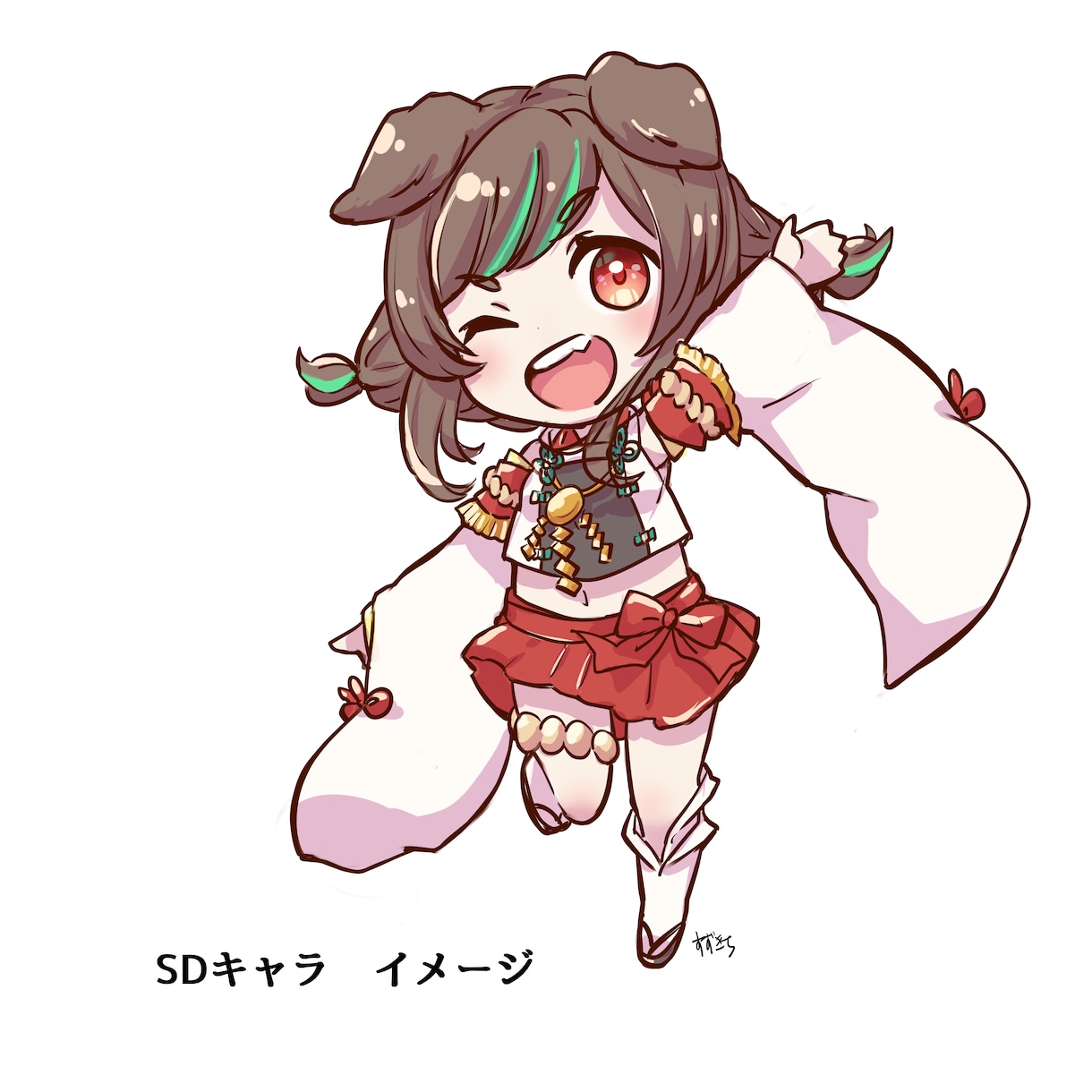 Vtuberキャラデザ＆パーツ分けモデル制作します 唯一無二なキャラクター作成のお手伝いをさせてください イメージ8