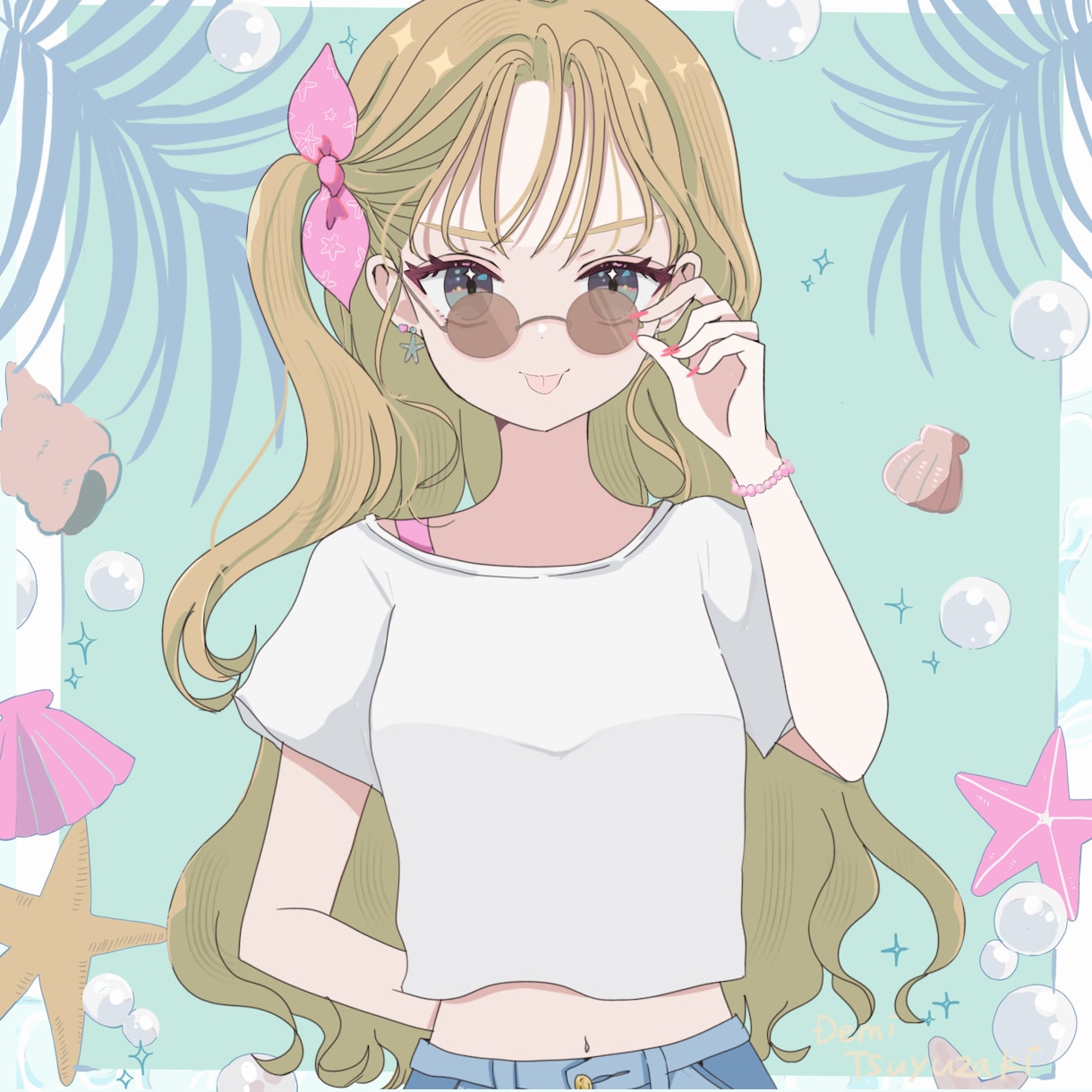色とモチーフで可愛い・かっこいいイラスト描きます 商用利用無料！統一感のある目を惹くイラスト イメージ2