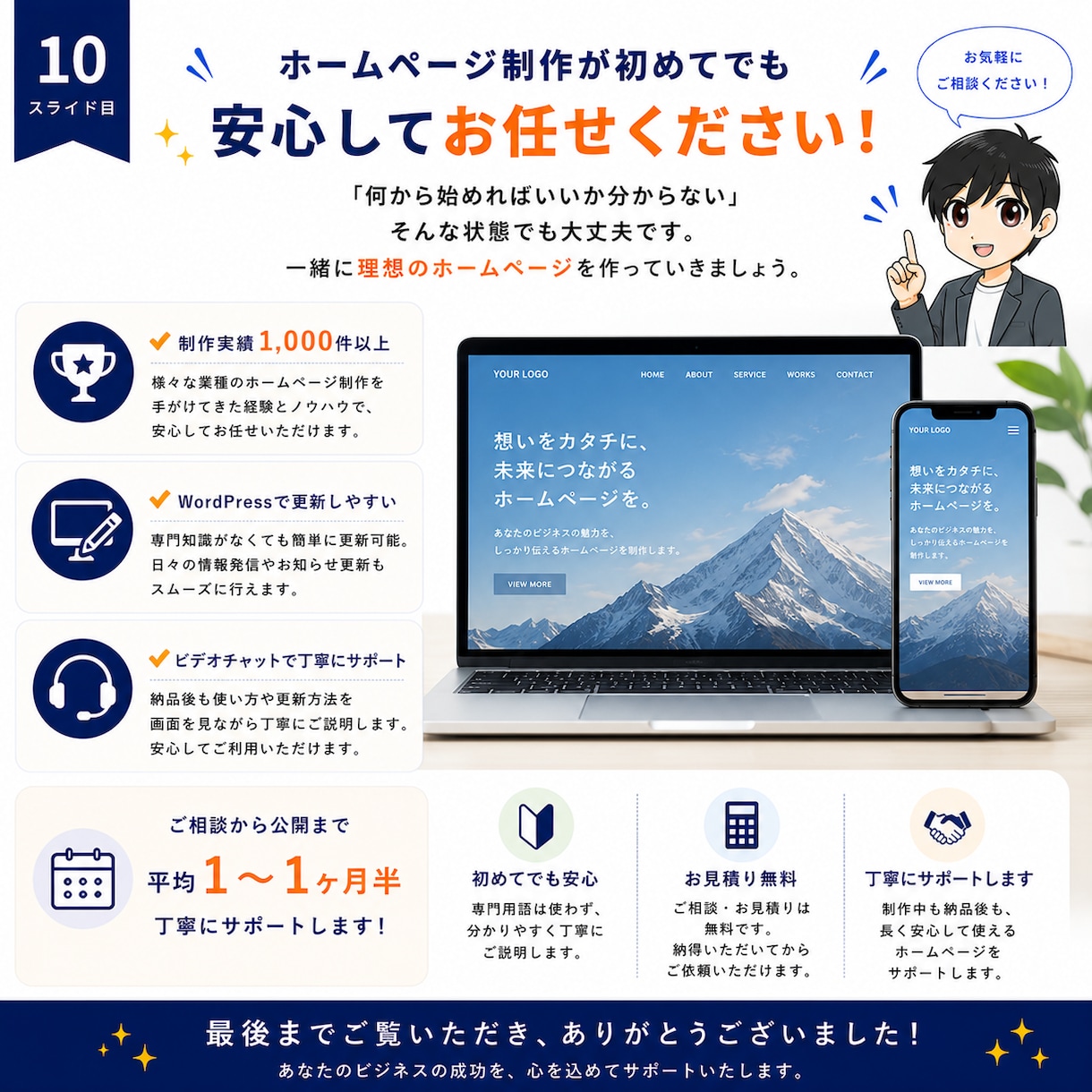 自分で編集・更新できるホームページを制作します 制作実績1000件超！WordPressで本格HP制作 イメージ10