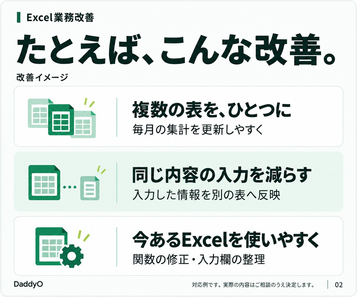 Excelの毎月の集計・転記を自動化します 今あるファイルを活かして、繰り返すコピペを減らします イメージ2