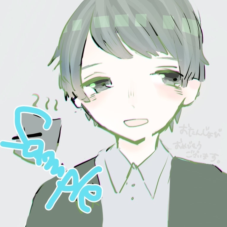 SNS等で使えるアイコンを描きます 自分だけのオリジナルアイコン！ イメージ3