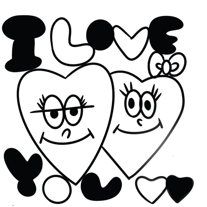 手書きタッチの個性的太線×モノクロキャラ作成します 太線×シンプル線画で、世界に一つのキャラをお届けします!! イメージ3