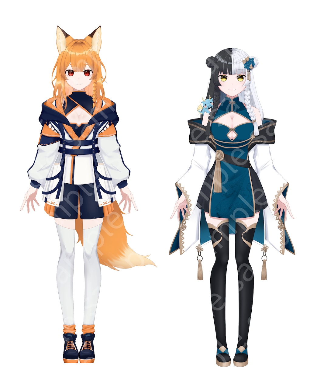 Live2D用Vtuberモデルイラスト作成します Live2Dから3Dまで対応可能です！ イメージ3