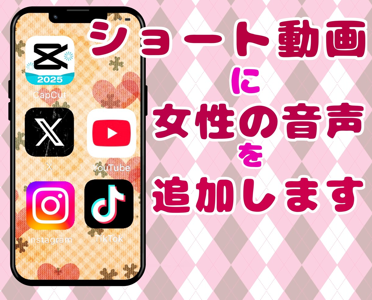 ショート動画を制作し、音声を入れます 動画解説にAIじゃない、人の声はいかがですか？ イメージ1