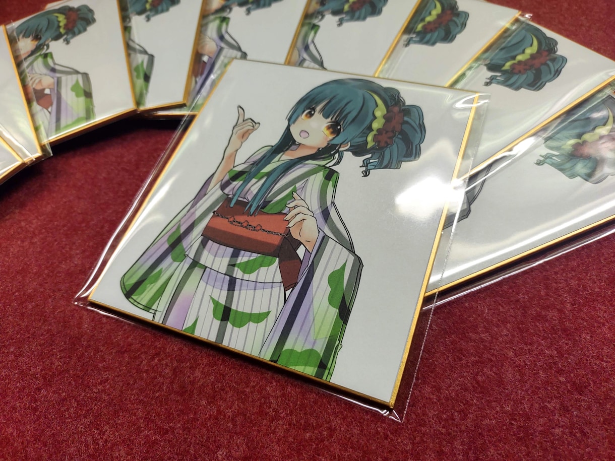デジタルイラストから【複製ミニ色紙】を制作します 【複製ミニ色紙】を制作します！ イメージ3