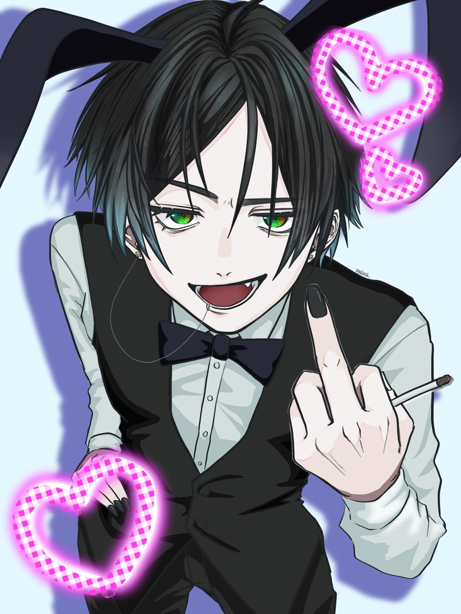 私だけの絵柄で1枚絵描きます 他であまり見ない絵柄で貴方のオリジナルキャラを描きます イメージ1