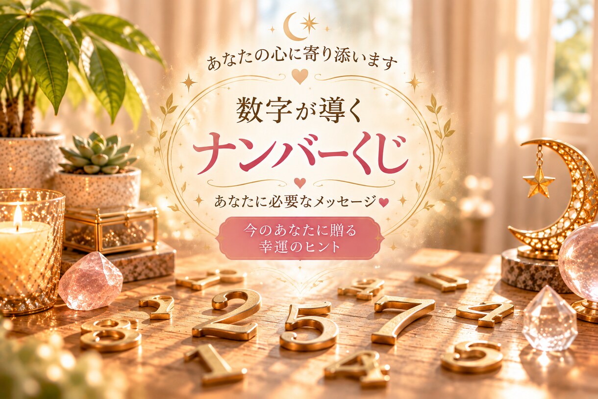 数字が導く♡ナンバーくじで運勢を占います ♡生まれ持った数字と今年の運勢♡幸運のヒントをお届け イメージ1