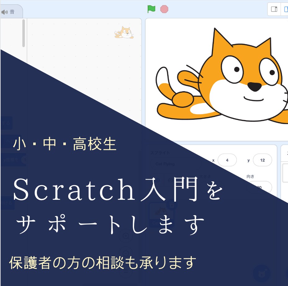 小・中・高校生のScratchの事始めを手伝います 独り立ち出来るところまで超丁寧に寄り添います。 イメージ1