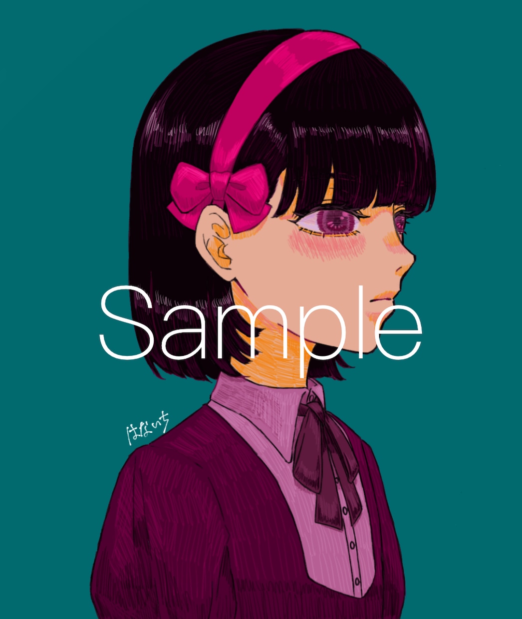 格安でアイコン・SNSイラスト描きます シンプルでクールな人物イラストをお求めの方はぜひ！ イメージ5