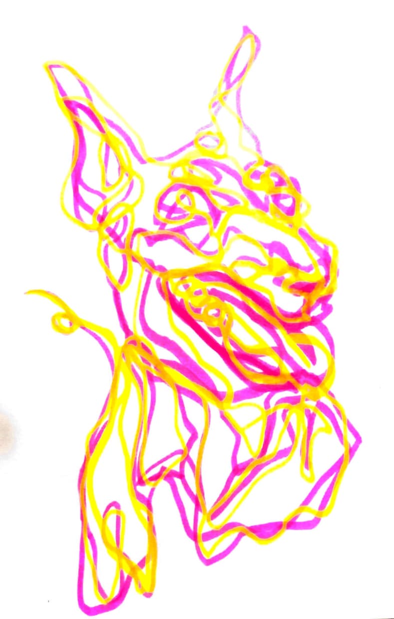 ペットの似顔絵いい感じに書きます 可愛いペットの似顔絵をいい感じのアートっぽく書きます。 イメージ2