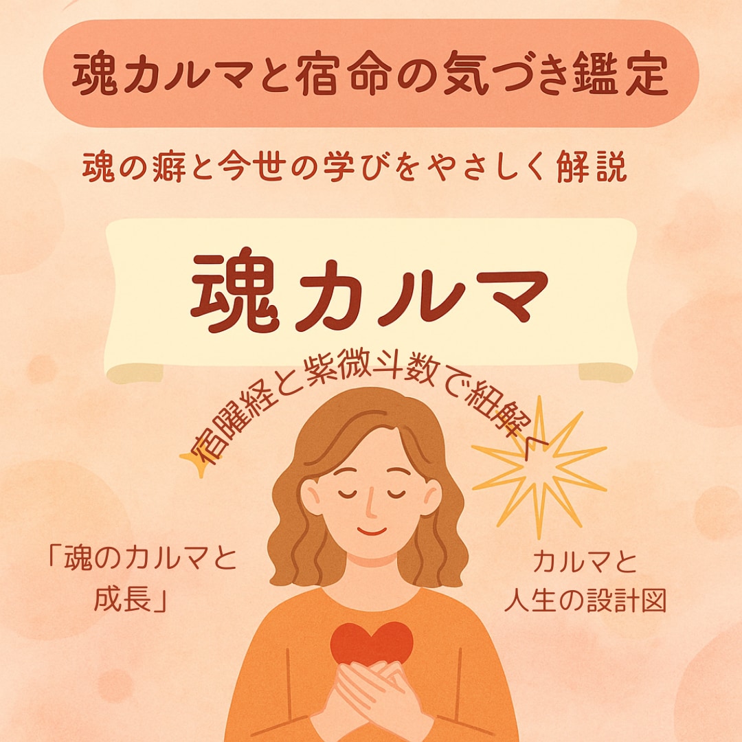 魂カルマと宿命の気づきます 魂の癖と今世の学びをカルマを解説 イメージ2