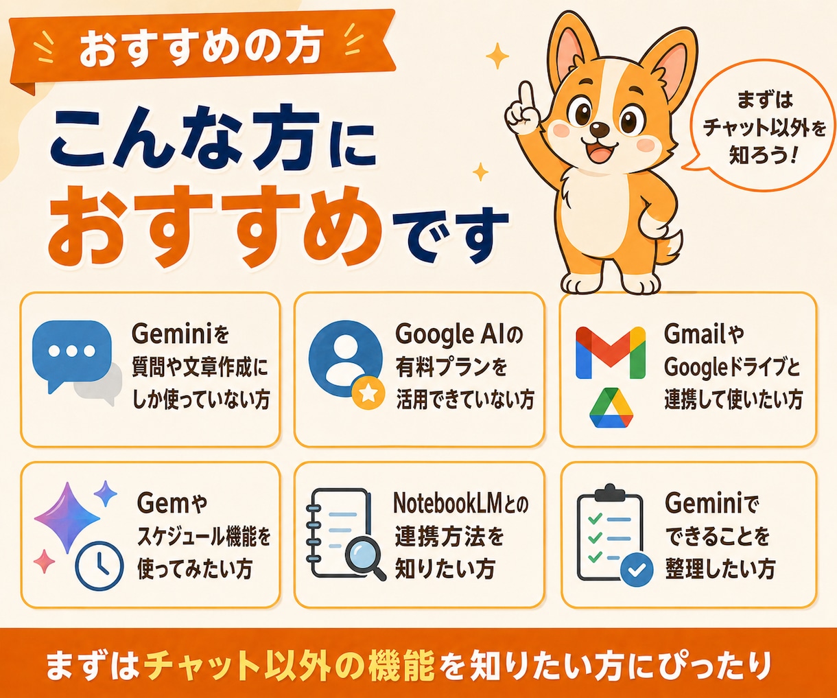 １名限定価格：Geminiの使い方を教えます 初心者向け：Geminiの主要な機能を1時間で総ざらい イメージ7