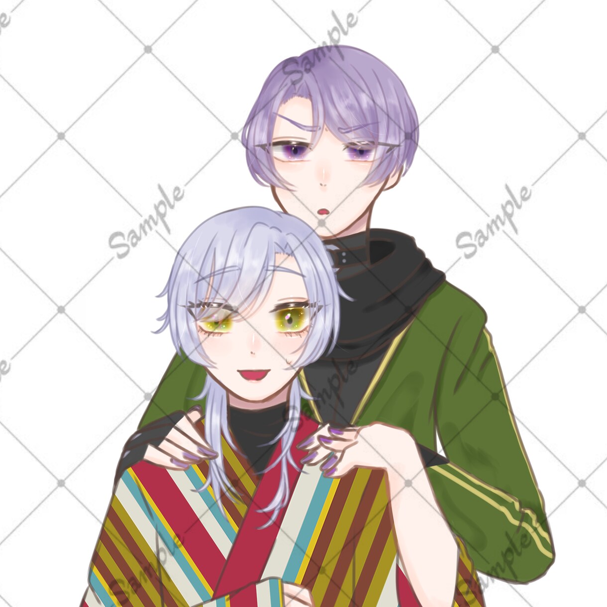 夢絵やSNS用アイコンなどを描きます かわいいふんわりとした絵が得意です イメージ4