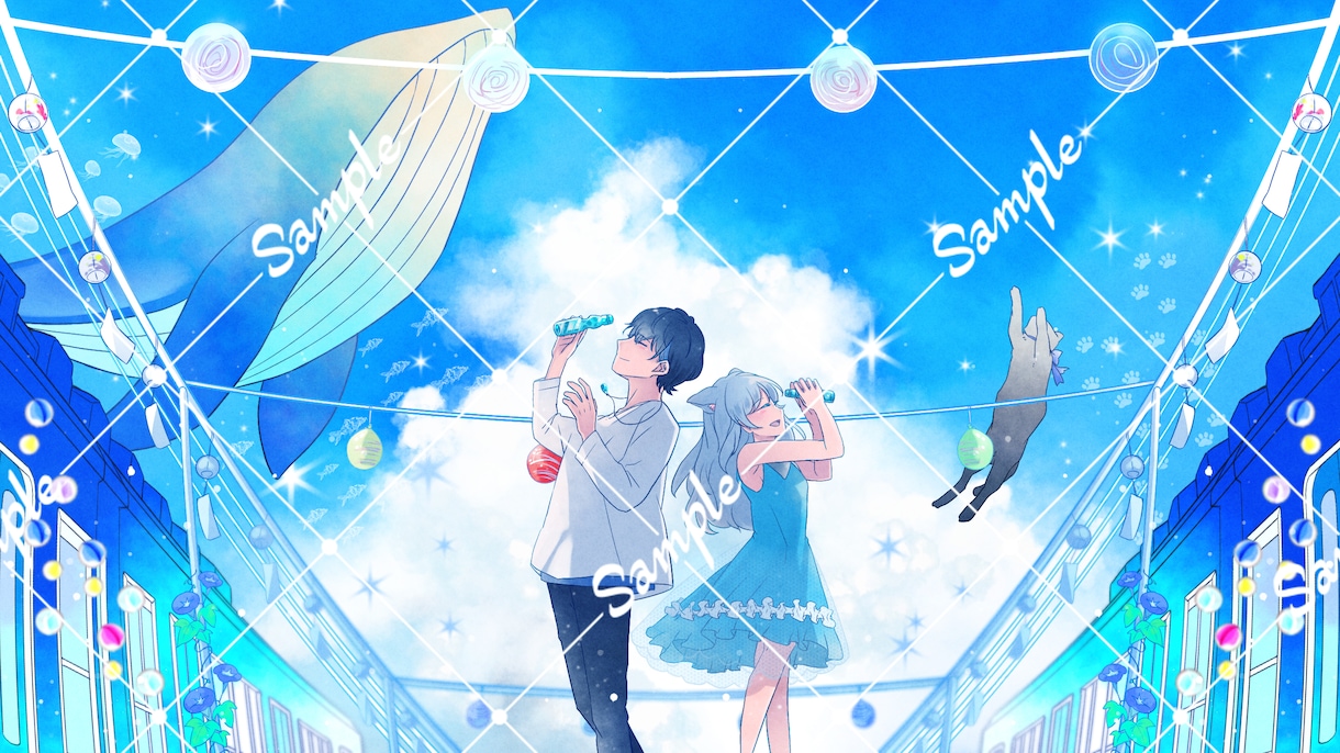 絵柄寄せ可！VTuber向け活動イラスト製作します 固定キャラを理想のイメージで作画！一枚絵・動画使用・グッズも イメージ5