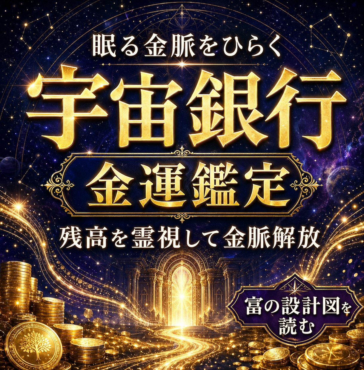 金運鑑定◆宇宙銀行とお金が残らない原因を霊視します 収入があっても貯まらない理由と最初の整えを伝えます イメージ1