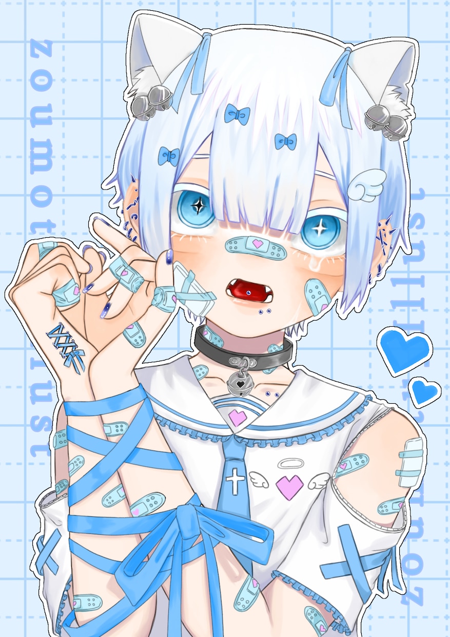 サムネイルイラスト、立ち絵など描きます 歌い手さんなどの活動者さんの活動に関われたら幸いです！ イメージ2