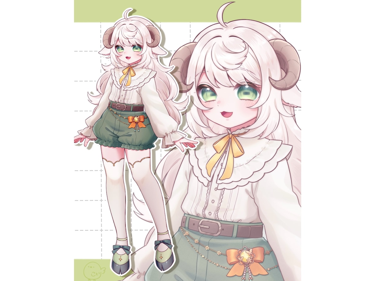 立ち絵、サムネ、グッズ用、一枚絵など描きます コテキャ、Vtuberさんにもぴったりです！ イメージ3