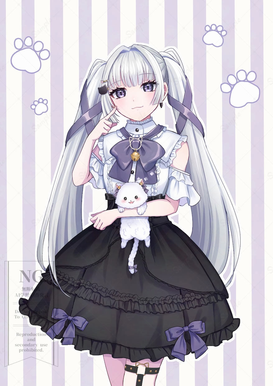 サムネイルにぴったりなキャラ単体イラスト描きます 配信サムネイルやMV素材に！透明感のあるイラストで彩ります イメージ7