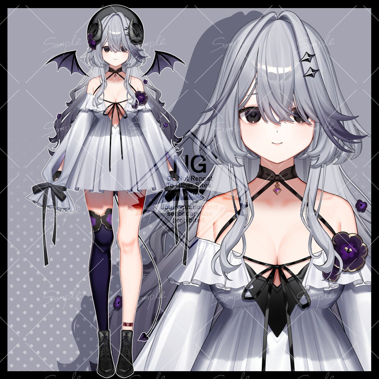 Vtuberのデザイン~パーツ分けまで作成します 細かいパーツ分けや表情、衣装差分に対応しています。 イメージ8
