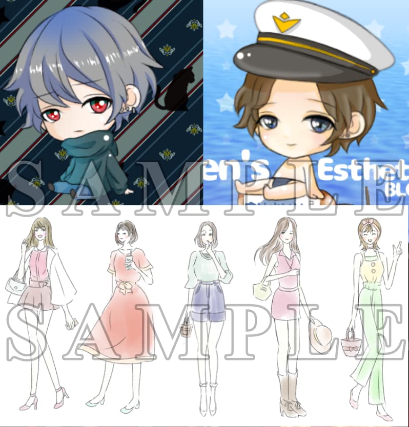 修正無料！即納！ちびキャラ&等身イラスト描きます アイコン等かわいいちび&等身キャラクターをお描きします イメージ7